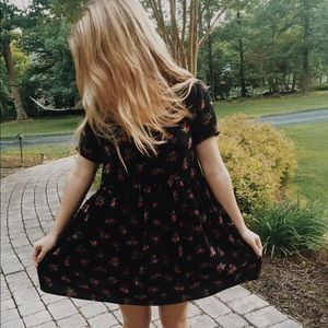 Brandy Melville Rose Babydoll Dress